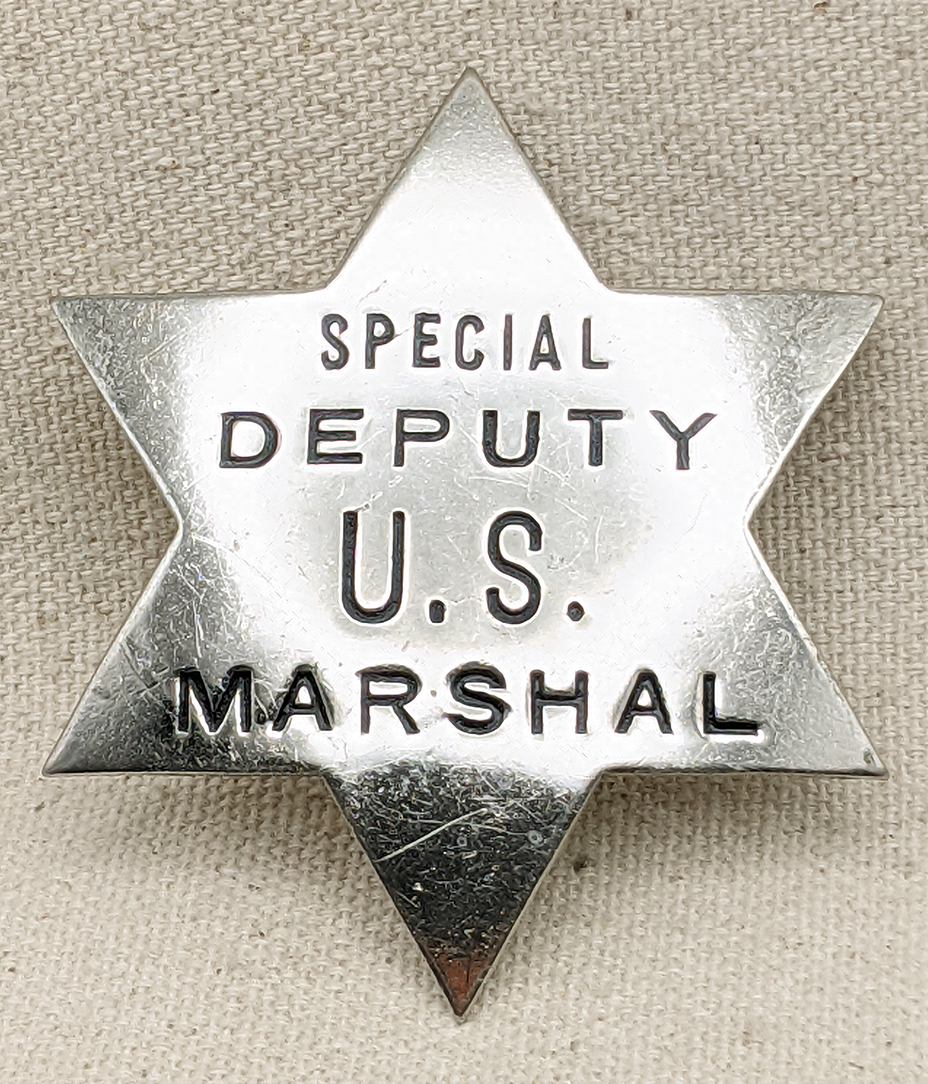 Great ca 1900s - 1910s Special Deputy Marshal 6 point Star 