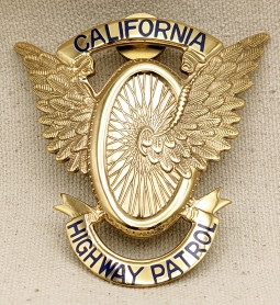 Beautiful 1995 CHP California Highway Patrol Hat Badge by SUN