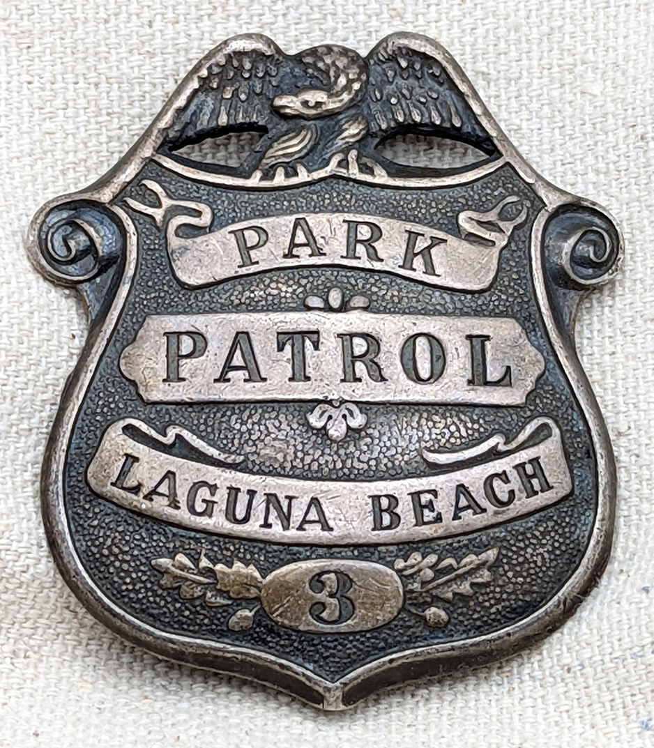 Lovely Old Sterling Silver 1930s-40s Laguna Beach CA Park Patrol Badge ...