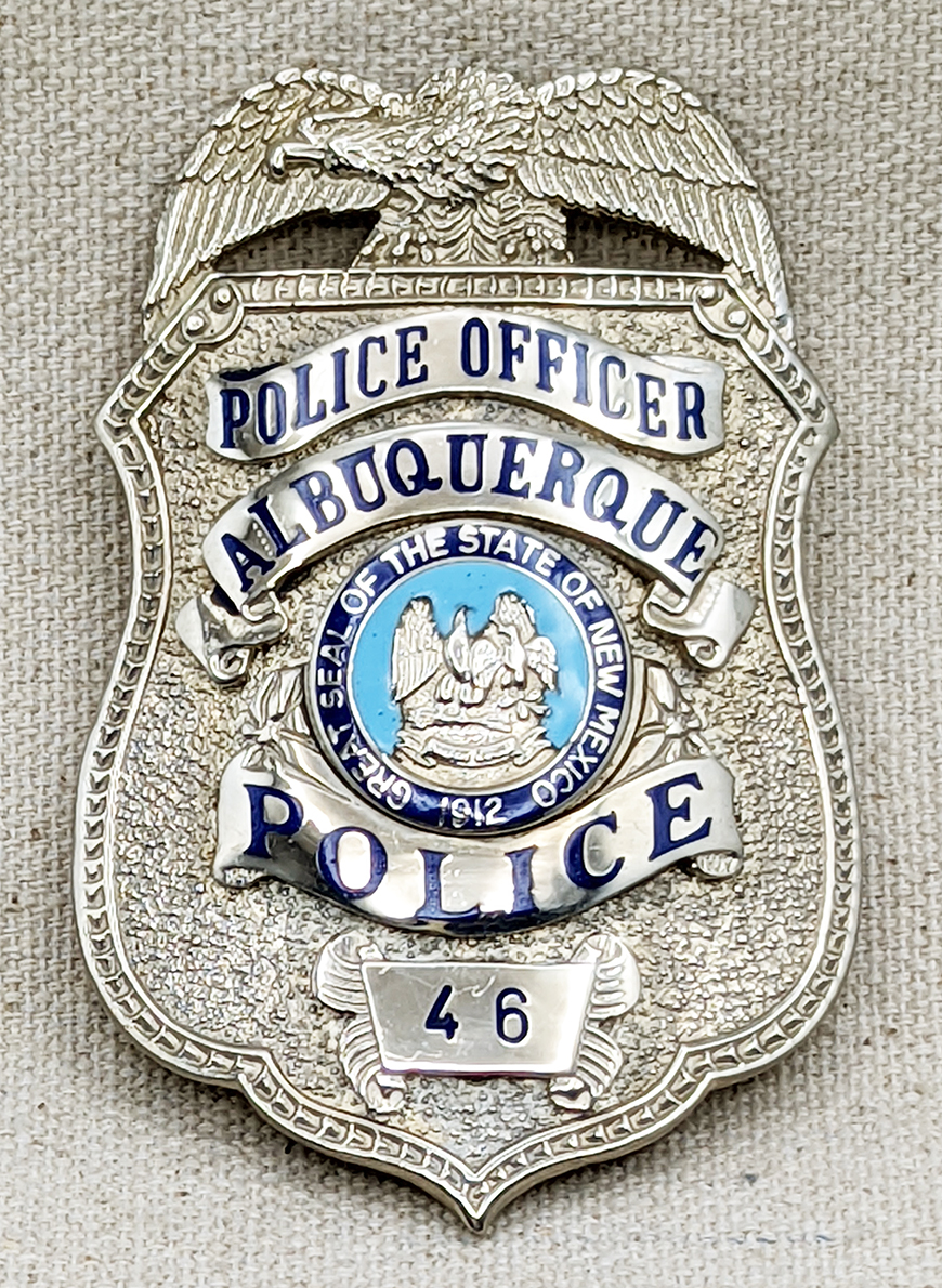 Beautiful High Quality ca 1980s Albuquerque NM Police Officer Badge #46 ...