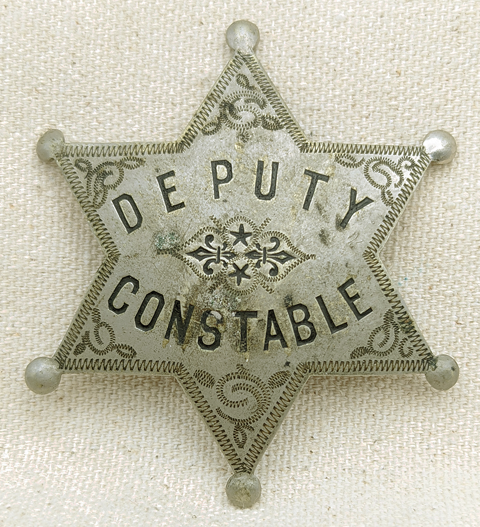 Great Old West Ca 1900 Deputy Constable 6 pt Star by California Maker ...