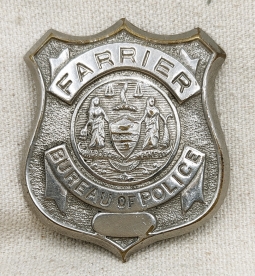 Wonderful & RARE 1920s Philadelphia PA Police FARRIER Badge