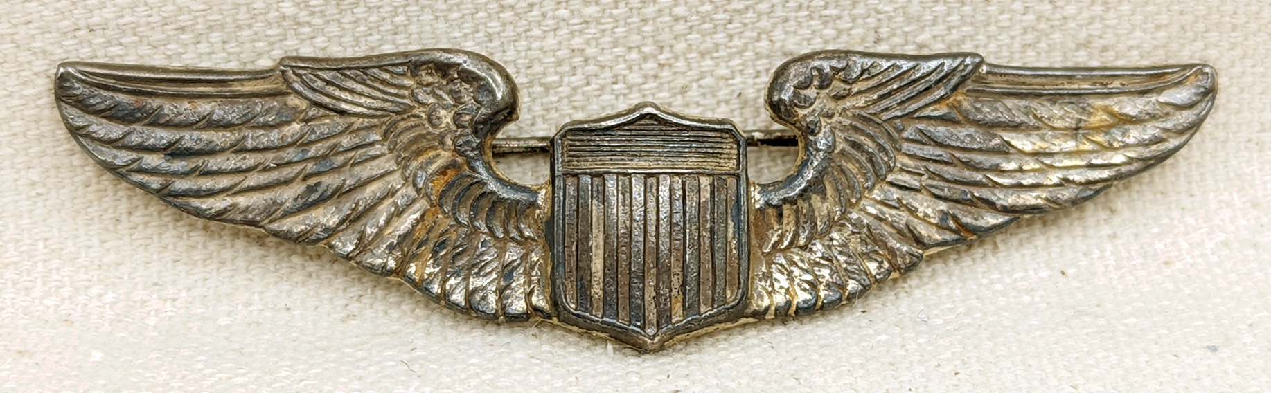 Beautiful & Rare Ca 1920 Us Air Service Pilot Wing In Sterling By 