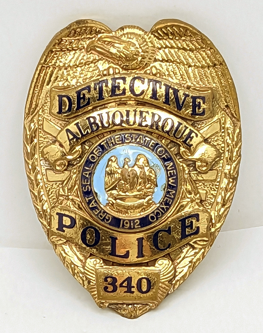 Nice Ca 1990 Albuquerque Nm Police Detective Shirt Or Wallet Badge #340 