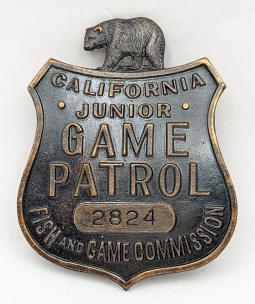 1932 North Carolina Fishing License Badge Celluloid Pin Back