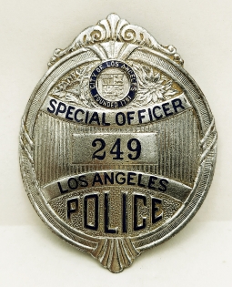 1930s Los Angeles CA Police Special Officer Badge #249