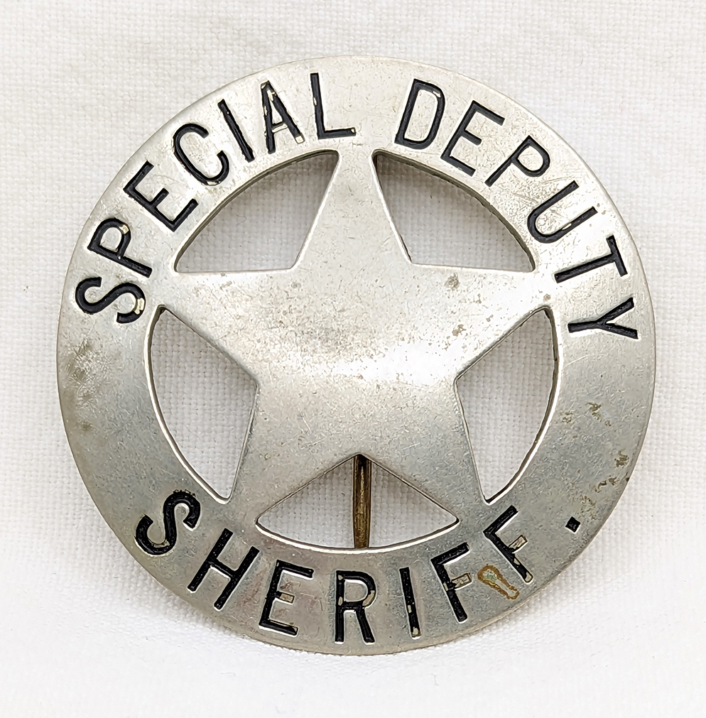 Wonderful Large Old West Special Deputy Sheriff Circles Star Badge ca ...