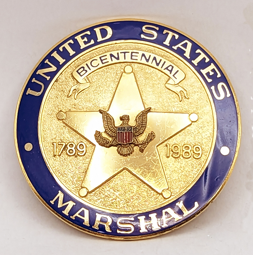 Rare NUMBERED US Marshal Service 1989 Bicentennial Badge #1873 Duty ...