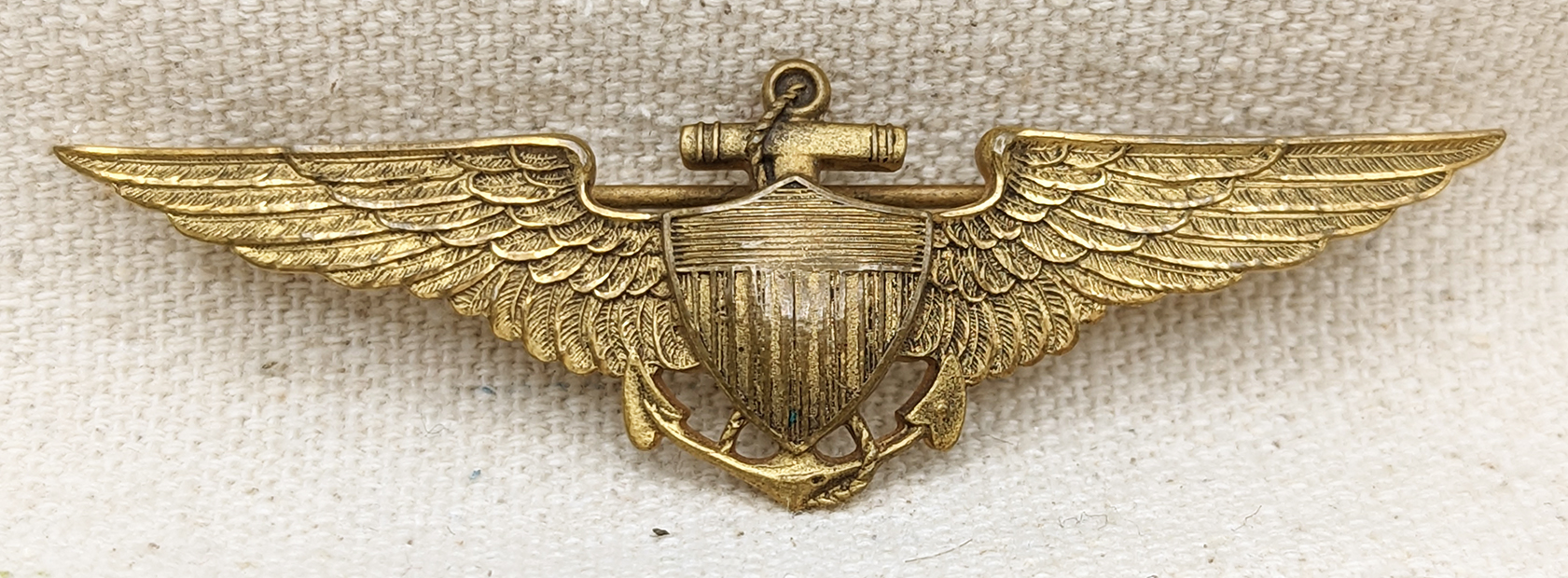 Scarce 1920s's USN Pilot Wing by Meyer in Meyer Metal with Early Arrow ...