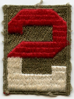 WWII Shoulder Patch for US Army 2nd Army in Bevo Weave