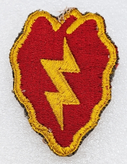 WWII Shoulder Patch for US Army 25th Infantry Division aka Tropic Lightning Division