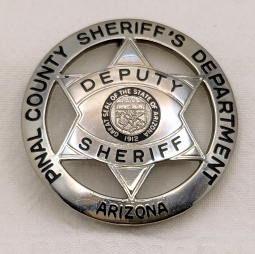 Late 1990's - Early 2000's Pinal Co AZ Deputy Sheriff Badge by TCI