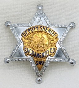 Very Rare, Pre-Standardization Ca 1937 Texas Ranger Badge from Company F.  LARGE!: Flying Tiger Antiques Online Store