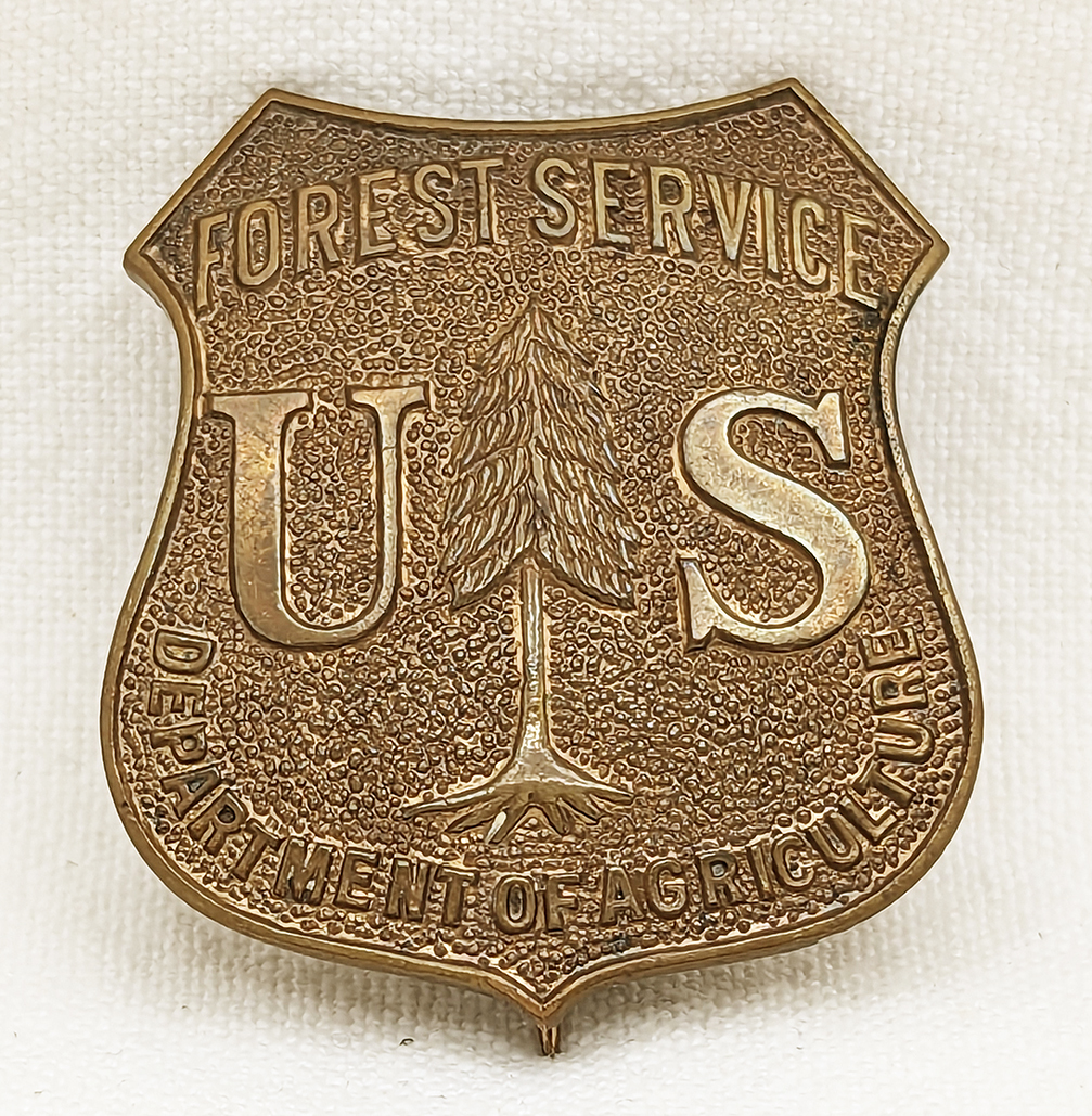 1920s - 1930s US Dept of Agriculture Forest Service Ranger Badge in ...