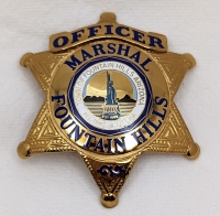 Early-Mid 1990s Fountain Hills AZ Marshal office Officer Badge by BNB