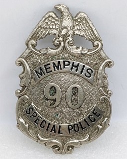 Rare 1920s-30s Memphis TN Special Police -not Officer-Badge #90