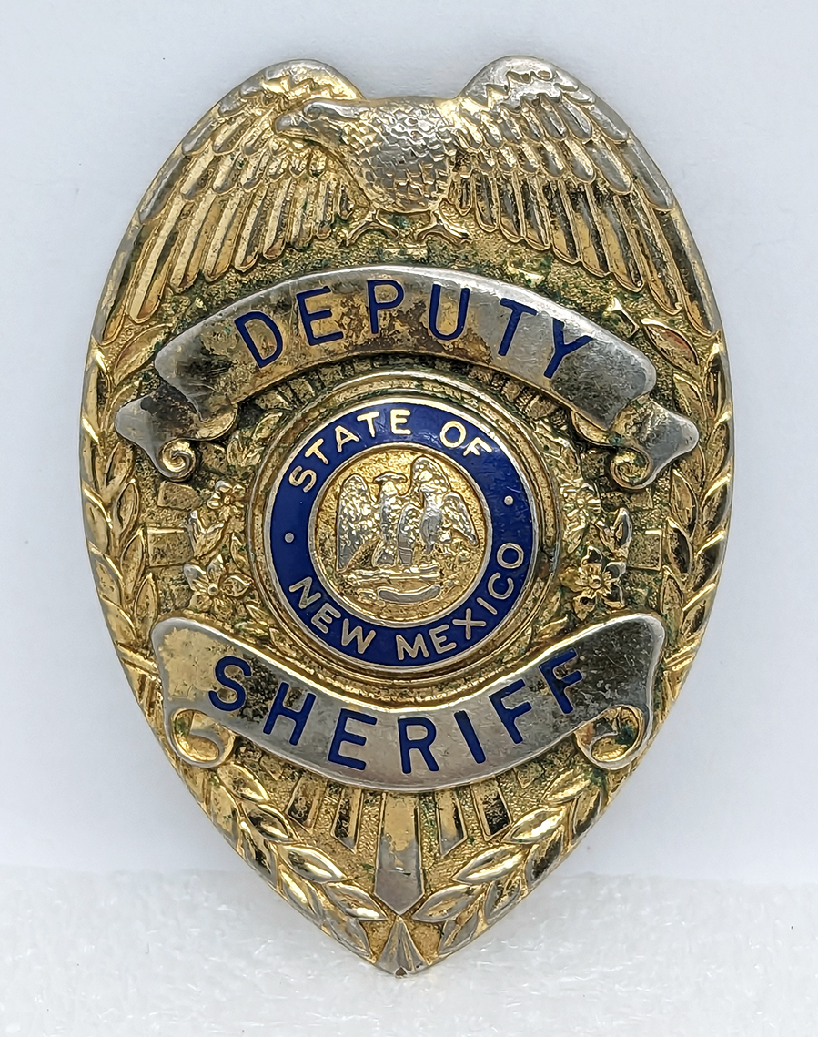 Cool 1950s New Mexico Stock or Generic Deputy Sheriff badge with Nice ...