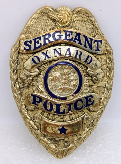 1941 Oxnard CA Police Sergeant Badge by LAS&CO