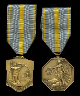 Beautiful Pair of Philadelphia PA Police Bravery Medals 1937 & 1940 to Patrolman John McSparron