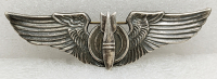 Beautiful WWII ca 1944-45 USAAF Bombardier Wing in Walter Lampl Juarez Pattern in Sterling