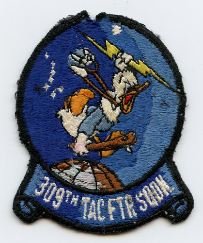 1970s USAF 309th Tactical Fighter Squadron Jacket Patch Featuring