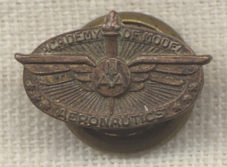 1930s NAA Academy of Model Aeronautics Lapel Pin