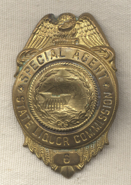 1930s New Hampshire State Liquor Commission Special Agent Badge: Flying ...