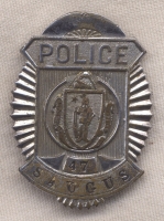 1930s Saugus, Massachusetts Police Badge