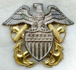 1930s US Navy Officer Cap Badge