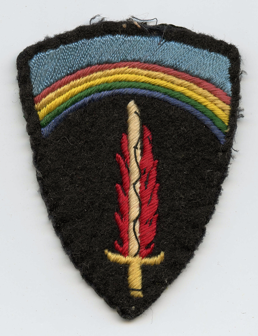 Beautiful WWII US Army SHAEF Patch UK Made Removed from Uniform: Flying ...