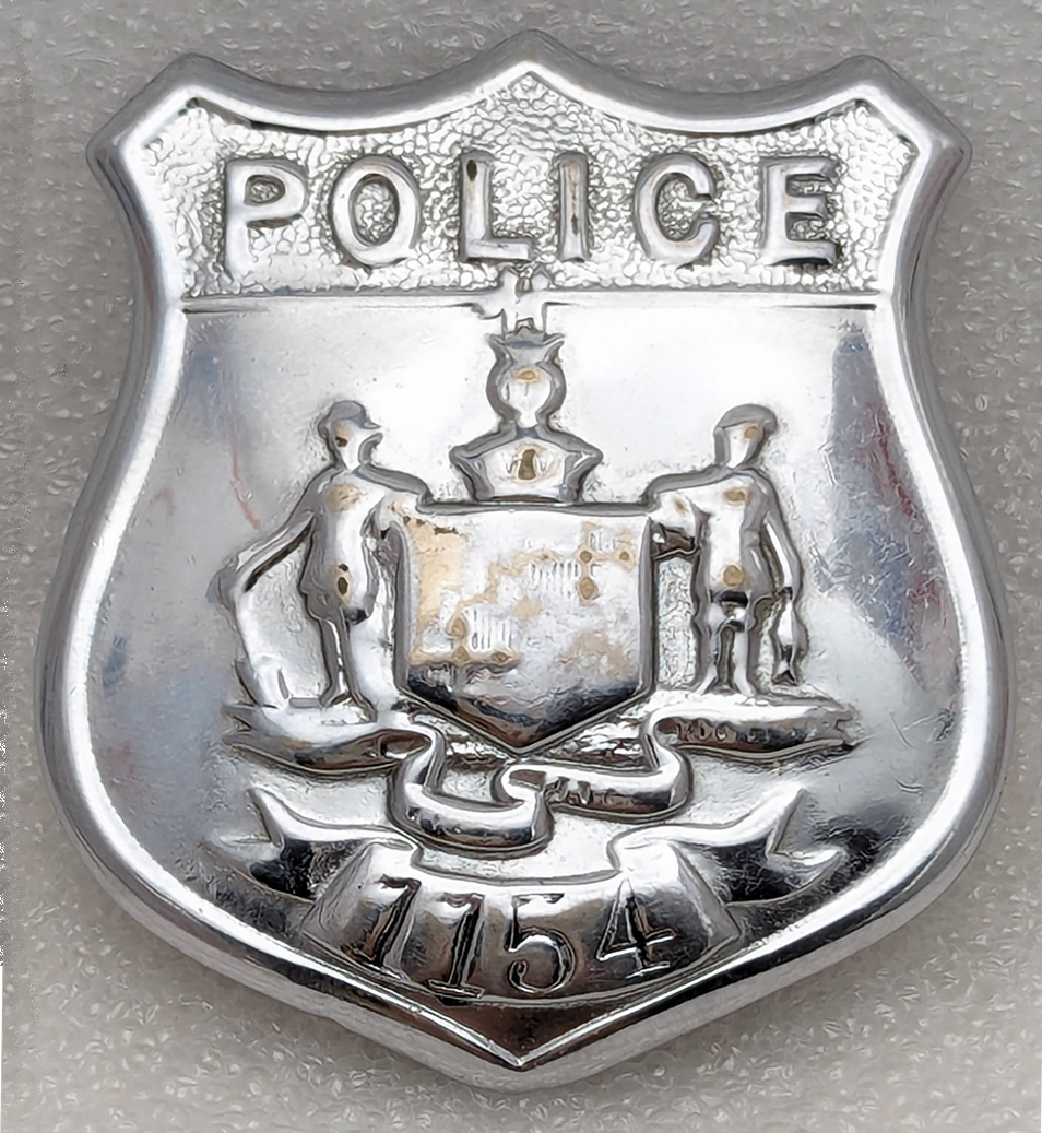 Early Mid-Late 1890s 4th Issue Baltimore MD Police Badge #1154 Replated ...