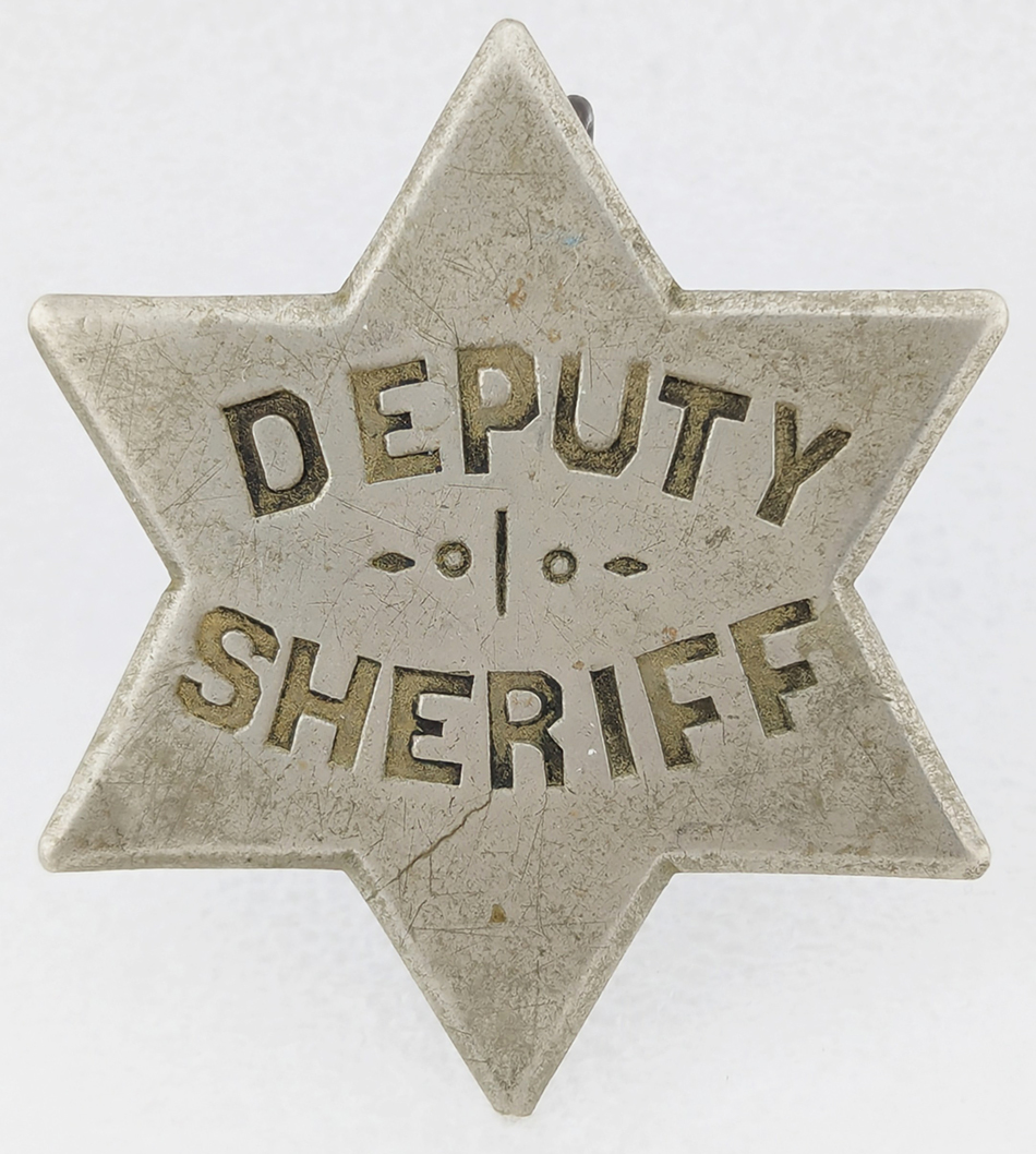 Fantastic 1870s Old West Dep Sheriff 6pt Nickel Star Hand Stamped ...