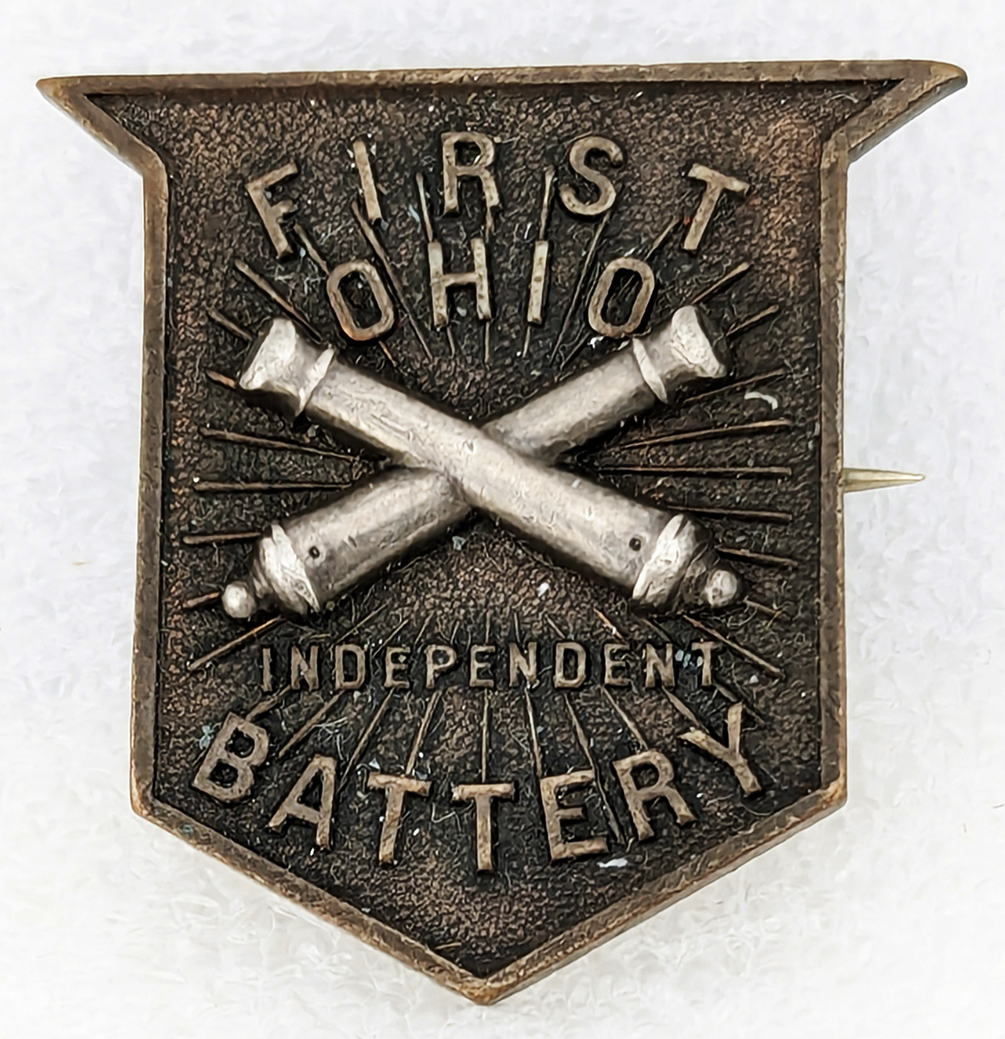 Beautiful 1870s-1880s First Ohio Independent Battery Artillery Veteran 