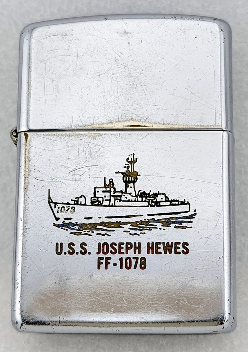 1990 Factory Engraved USN Zippo for the USS Joseph Hewes FF-1078 Factory  Date Cado June 1990: Flying Tiger Antiques Online Store