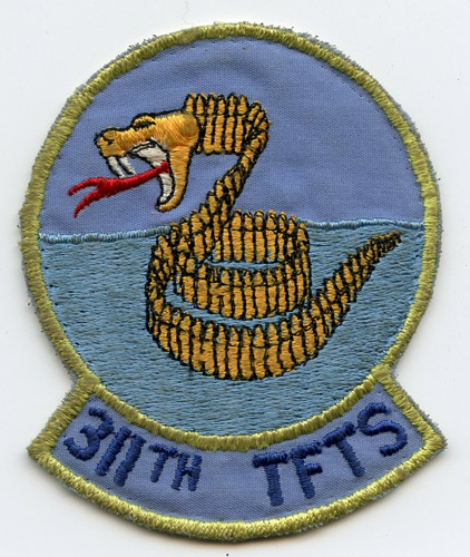 Late 1970s USAF 311th Tactical Fighter Training Squadron Jacket Patch ...