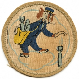 Rare Disney Design WWII US 314th Bomb Squadron 21st Bomb Group 3rd Air Force Jacket Patch