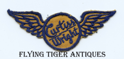 Great 1930s Curtiss-Wright Aircraft Factory Worker Uniform Patch