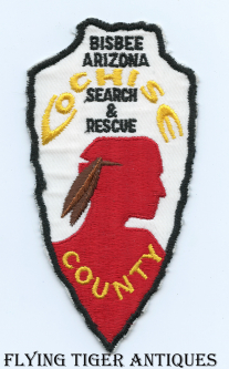 Rare 1970's Cochise County Bisbee Arizona Search & Rescue Patch