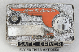 Ca 1960s Alfred M Lewis Inc Orange Empire Div Trucking Safe Driver Award Buckle