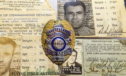 CA QMD Intelligence Section Chief Investigator Badge of Famous Lawman Don Wallis with 5 Credentials