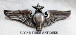 Beautiful Early WWII USAAF Senior Balloon Pilot Wing in HEAVY Sterling Silver