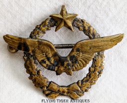 Wonderful well-worn WWI French Army Pilot Badge # B15272 ca 1917-1918