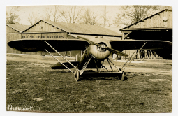 WWI French Nieuport Modern Experimental Monoplane ca 1918 Period Photo with Seller's' stamp on Back