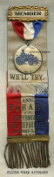 Wonderful 1896 Col. Sise Steam Fire Engine No. 2 Portsmouth Fire Department Parade Ribbon