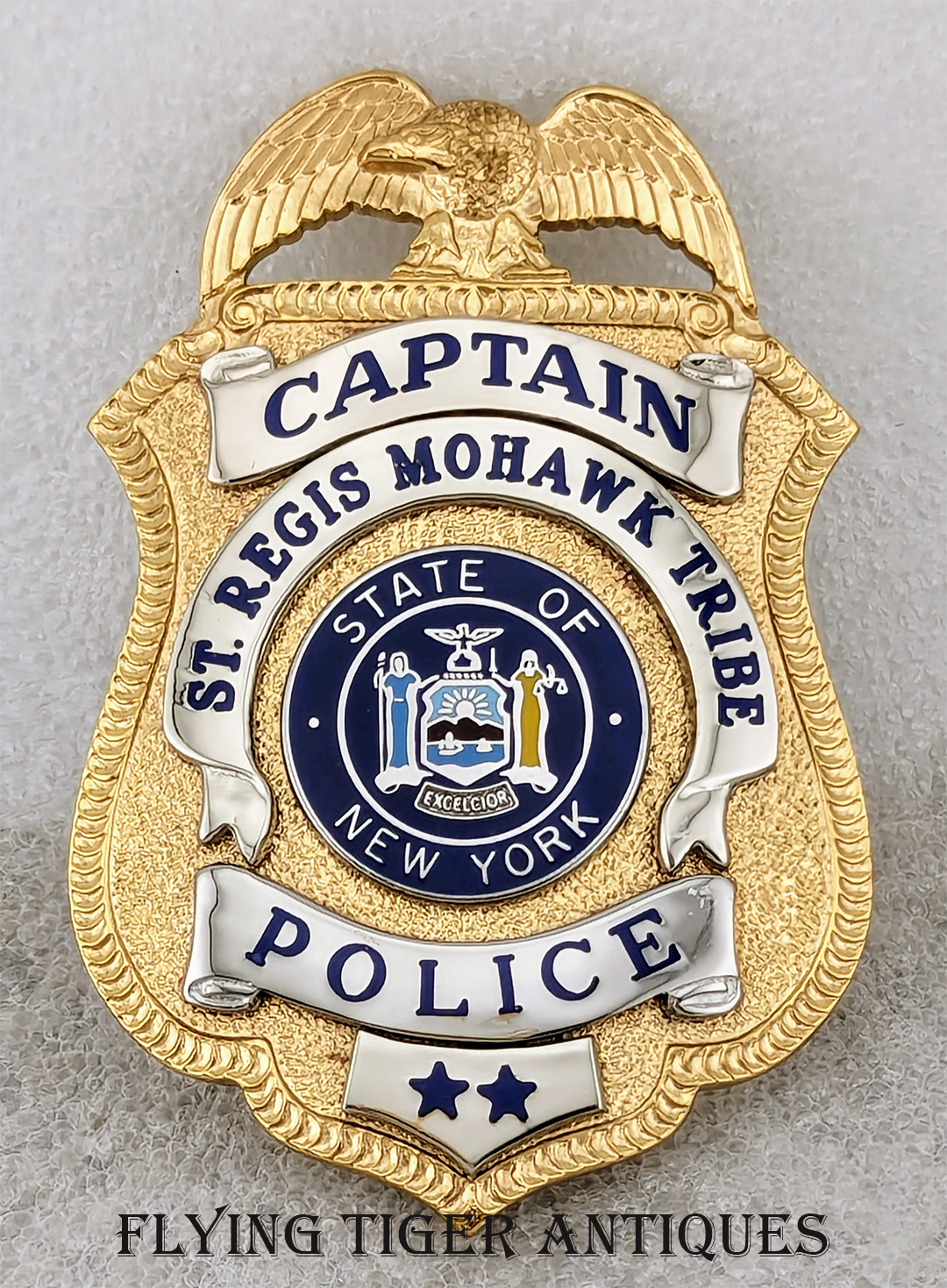 Beautiful Near Mint 1993 St. Regis Mohawk Tribe New York Police Captain ...