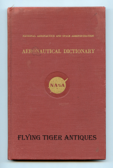 Rare 1959 Nasa Aeronautical Dictionary NAVAER 00-80R-30, 199 Pages