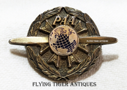 Scarce 1940s Pan Am Airways (PAA) Mechanics Badge in Sterling by Balfour