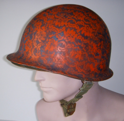 Rare 1960s Counter-Culture Psychedelic Peace Protest Helmet Made from WWII USN Helmet & Army Liner