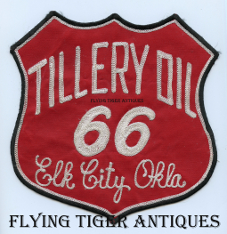Great Vintage 1940s-50s Phillips 66 Gas Station Attendant Back Patch Tillery Oil Elk City OK