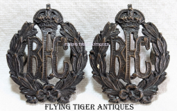 Wonderful PAIR 1914-1915 RFC Royal Flying Corps Officer Collar Insignia Smaller Field Dress Size